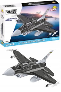 Klocki COBI 5914 samolot F-16D Fighting Falcon myśliwiec dwie rakiety