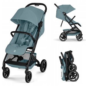 CYBEX WÓZEK SPACEROWY BEEZY BLK Stormy Blue 2026 0- 22 KG duże koła