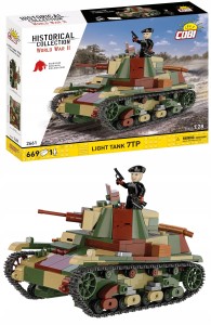 KLOCKI COBI 2661 Lekki Polski Czołg kampania wrześniowa 7TP HC WWII 665.el