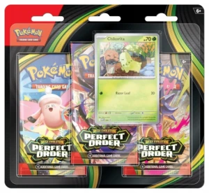 Pokemon TCG: Mega Evolution - Perfect Order - 3-Pack Blister Oryginał