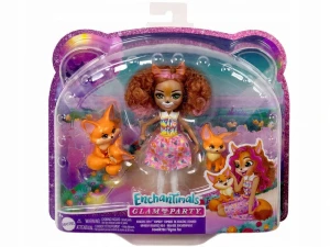 Enchantimals Rodzina Liski Fennec Fox Lalka + figurki HNT60