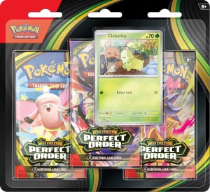 Pokemon TCG: Mega Evolution - Perfect Order - 3-pack (12 szt. w folii)