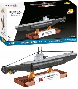 KLOCKI COBI 4861 Okręt Podwodny HNoMS Uredd (P-41) U-class Norweski statek