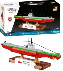 KLOCKI COBI 4863 Polish Submarine ORP SOKÓŁ Polski okręt podwodny
