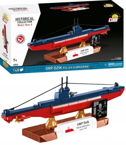 Klocki COBI 4864 Polish Submarine ORP DZIK Polski okręt podwodny