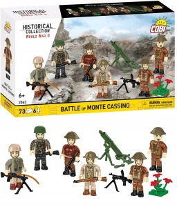 KLOCKI COBI 2063 Figurki Bitwa o Monte Casino WWII ZESTAW FIGUREK