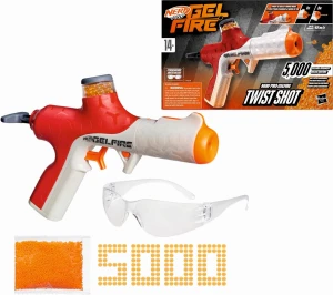 Nerf PRO GELFIRE F9218 Wyrzutnia 150 FPS Zasobnik 80 NABOI+OKULARY+ZAPAS 5000 Kul