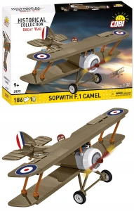 COBI 2999 Samolot Myśliwiec Sopwith F.1 Camel Figurka G. A. Vaughna Jr.!
